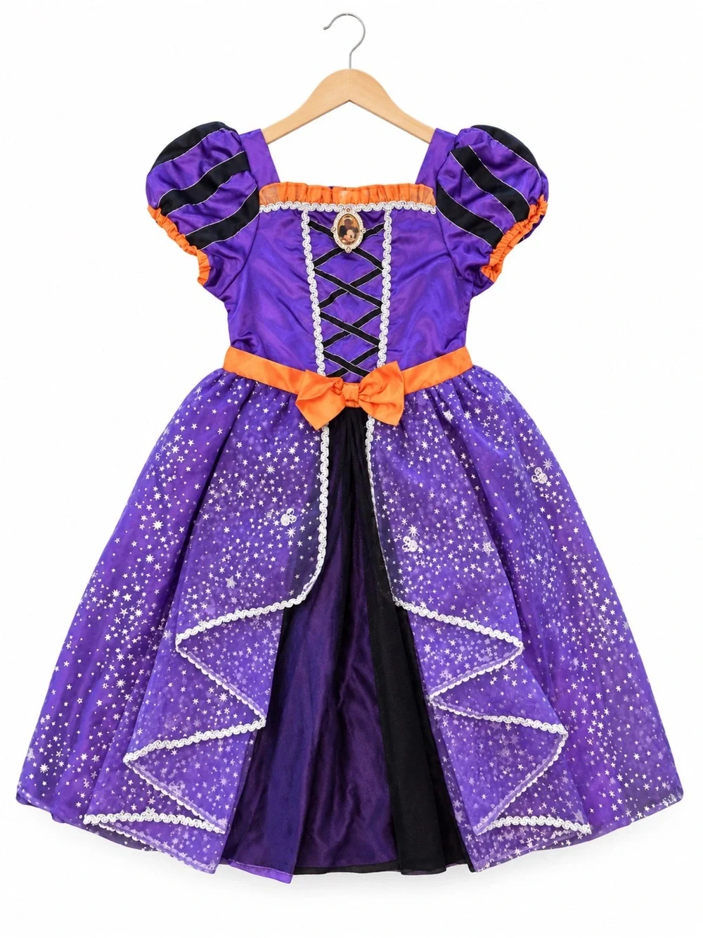 Disney Store Minnie Mouse Witch Costume Dress Purple Halloween Girls size 9/10
